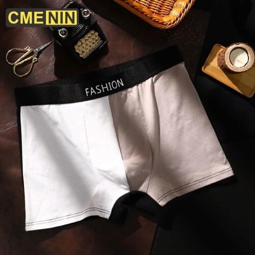 CMENIN Breathable Cotton Mans Underwear Boxer Homme Ins Style Mens Underpants Men Underwear Boxers Boxer For Men Gay CM894