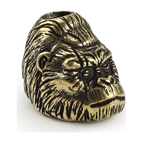 Outdoor Knife Orangutan Paracord Pendant Brass Personality Monkey Knife Beads Umbrella Rope Bead