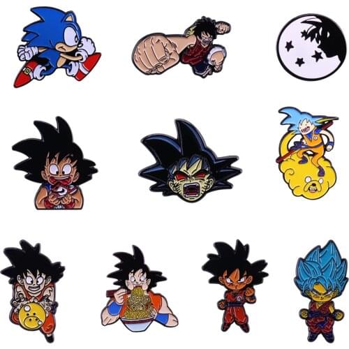 Japanese anime character brooch cartoon funny metal pin
