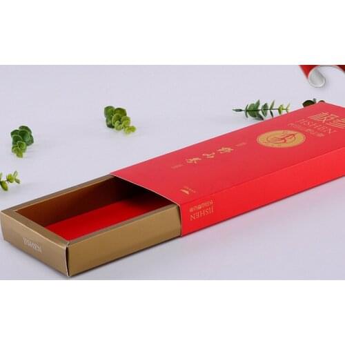 Custom printing and size packaging box drawer style design,UV Protected Box Packaging organic instant noodles ---PX10494