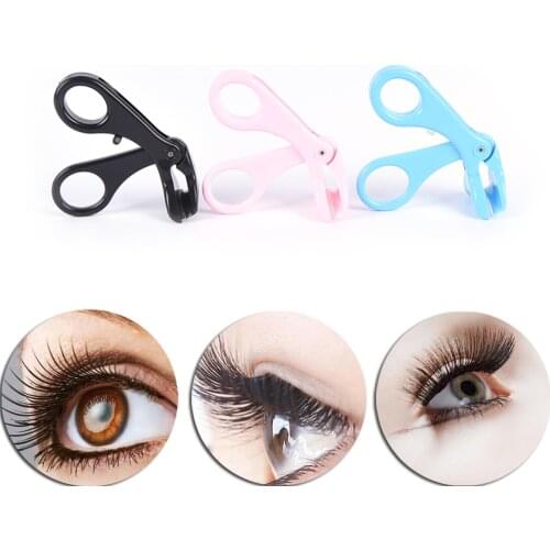 1pcs Plastic Eyelash Curler Manually Professional Eyelash Curlers Eye Lashes Curling False Clip Clamps Color Randomly