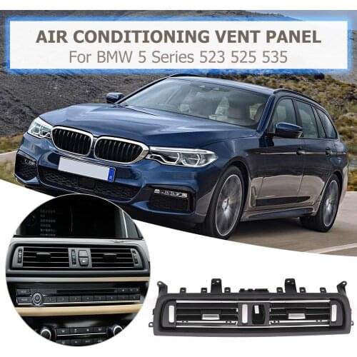 1Pcs Front Center Air Outlet Vent Dash Panel Grille Cover Interior Mouldings Panel Grille for BMW 5 Series F10 F18 520 523 525