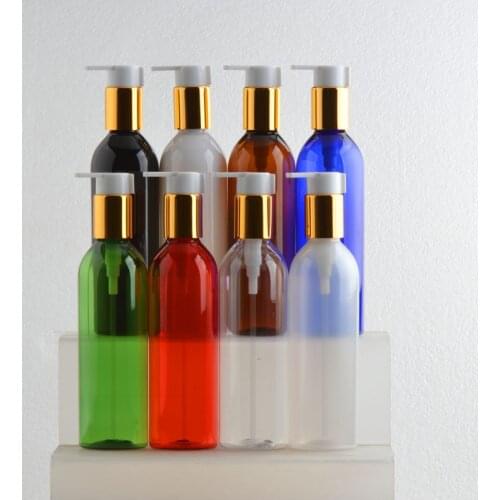 30pcs 250ml High Quality Lotion Pump Bottles Black Cosmetic Container Liquid Soap Dispenser Refillable Shampoo Shower Gel Bottle