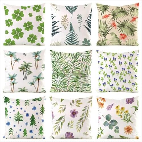 45cm*45cm Colorful Flower Inimitated Silk Fabric Throw Pillow Covers Couch Cushion Cover Home Decorative Pillows Pillow Case