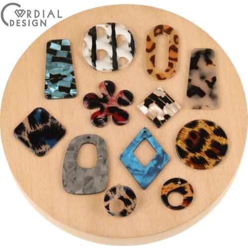 Cordial Design 50Pcs Pendant/Earring Connectors/Jewelry Accessories/DIY Making/Hand Made/Earring Findings/Geometry Shape/Charms