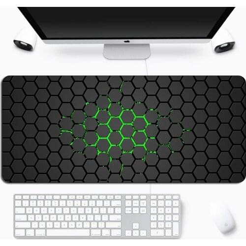 Large Mouse Pad Black Background Rubber Locking Edge Speed Gaming Notebook Fashion MousePad Anti-Slip Laptop World Map Mat