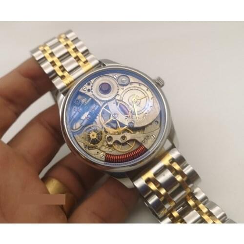 New Steampunk Mens Watch Stainless Steel Quartz Men Watches Handmade Original Business Sports Male Watch Skeleton Personality