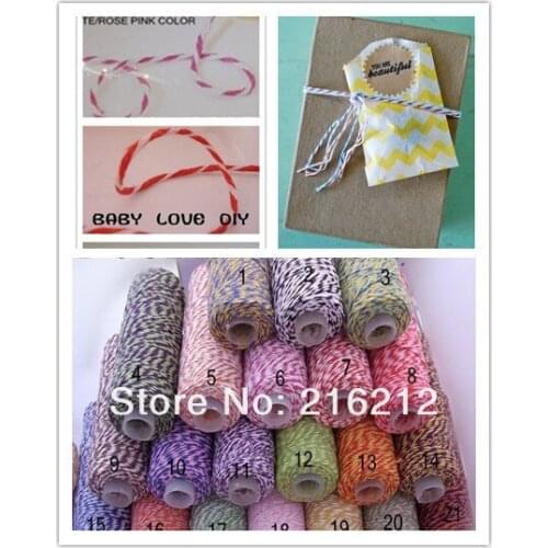 COLOR COTTON TWINE COTTON BAKER TWINE 21 COLORS GIFT PACKING DOUBLE