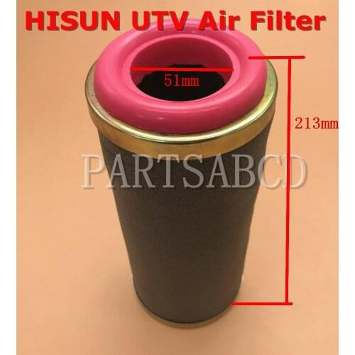 213mm Long HISUN Massimo 500cc 700cc UTV HS500 HS700 Air Filter Cleaner Element Assy