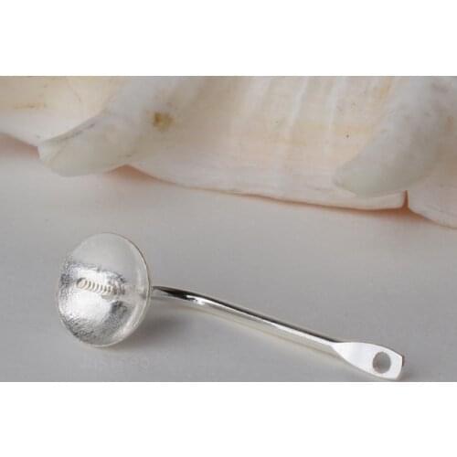 Solid 925 Sterling Silver Earring Findings for Jewelry DIY Components