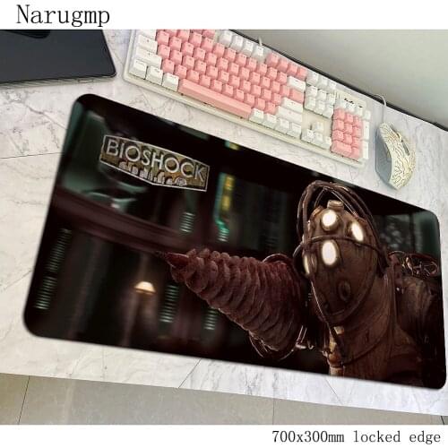 Bioshock mouse pad gamer Popular mousepad 700x300x4mm rubber desk mat best seller gaming accessories pc keyboard mats oversized