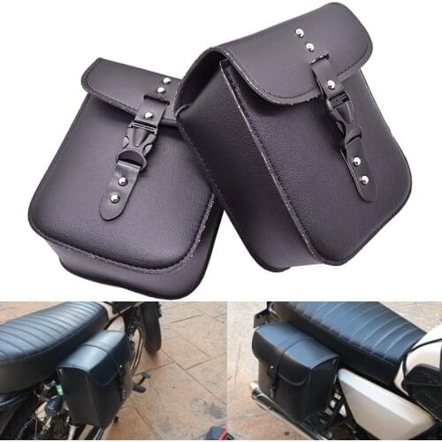Motorcycle Bag Pu Leather Side Tool Bag Luggage Bag Side Bag Saddle Bag for Ducati for Yamaha for kawasaki for Honda for Suzuki