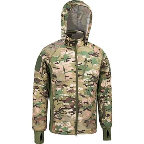 Mens Military Tactical Jacket Waterproof Men Warm Windbreaker Army Bomber Jacket Camouflage Hooded Coat