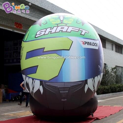 Customized 3X3.4X3.5 meters inflatable helmet / big inflatable motorcycle helmet / inflatable bike helmet toys