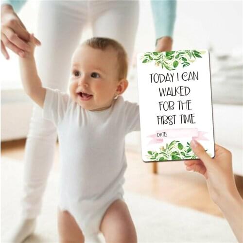 New First Year Belly Stickers Baby Monthly Milestone Stickers 1-12 Months Baby Growth Album for Photo Keepsakes (12 stickers)
