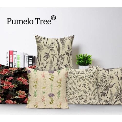 Jungle Floralcar Decorative Cushion Cover Tropical Plant Pillowcase Leaf Throw Pillow Cases Living Room Pillow Cover Kissenbezug
