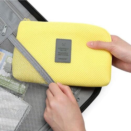 New Portable Data Cable Storage Bag Organizer Travel Carrying Makeup Storage Bag Charger Mobile Power U Disk Digital Storage Box