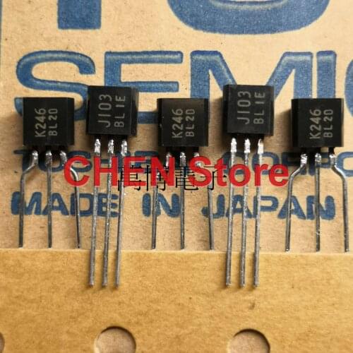 10pair TOSHIBA 2SK246 2SJ103 to-92 Transistor K246 J103 BL Audio Power Amplifier 2SK246-BL 2SJ103-BL Audio pair tube