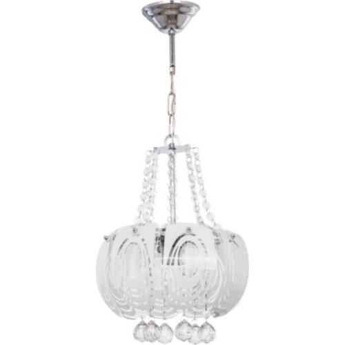 Fingerprint Pattern Single Pendant Glass Direction Chandelier