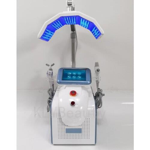 Portable 6 in 1 Spray Gun Ultrasound Bio-Light Scrubber Cool Hammer Skin Scrubber PDT Photodtherapy Beauty Intrument