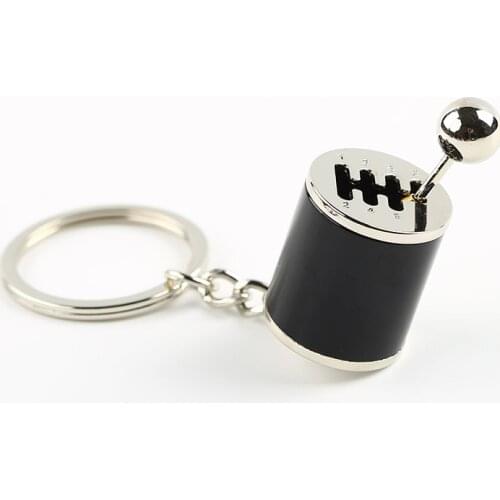 Drop Shipping) Six Speed Removable Transmission Gear Shift Gearshift Knob Gearbox Keychain Keyring Key Chain