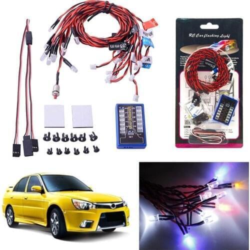 RCTOYFUN 12 LED 4 Color Simulation Lights Smart System Flash Lighting DIY Parts For 1/10 RC Car Multicopter Qudcopter Helicopter