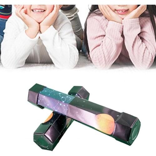 Folding Telescope Toys Paper Kids Experiment Telescopic Periscopes DIY Models for Student
