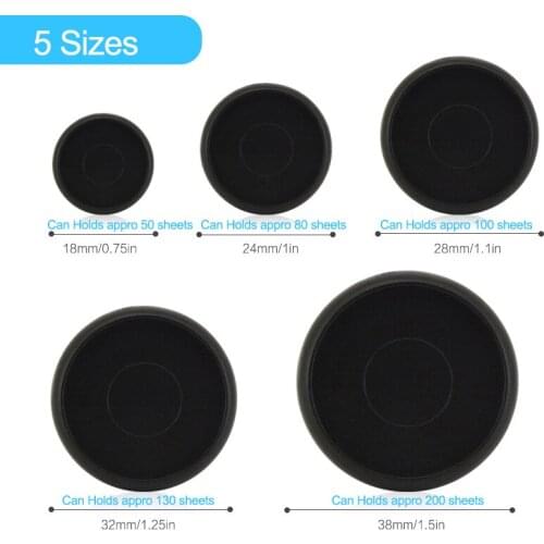 Fromthenon Mushroom Holes Notebooks Black Plastic Disc Rings Disc-bound Scrapbooking Planner Binding Ring Office School Supplies