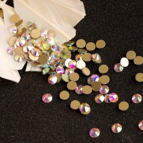 Crystal AB Admirable Non Hotfix Crystals SS3 1440Pcs Crystal AB Rhinestone 3D DIY Decorations Flatback Rhinestones Painting