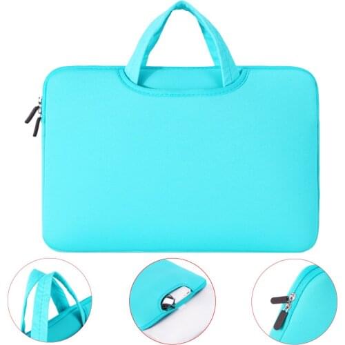 Rainyear Laptop Bag Handbag Protective Sleeve Case Ultrabook Notebook Bags 11 13 14 15 15.6 inch For Macbook Air ASUS Acer Blue