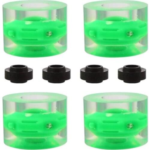 Top!-Surf Bridge LED Long Board Brush Street Fancy Wheel PU Flash Wheel Colorful Dance Board Skateboard Big Wheel,70X51mm