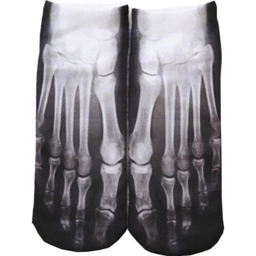 Halloween Funny Low Cut Soft Socks Calcetines Womens 3D Cute Mujer Printed Athletic Crazy Novelty Mens New Fashion Special Offer