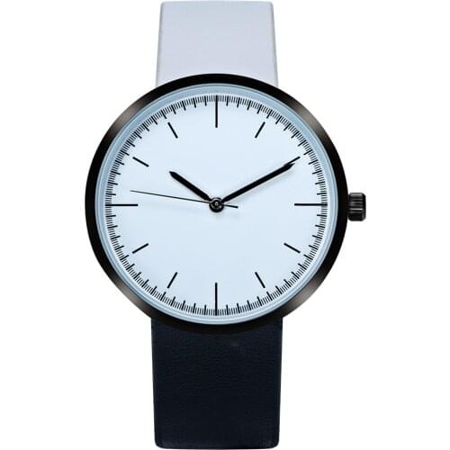OEM Dual Colors' PU Band Quartz Women Watch