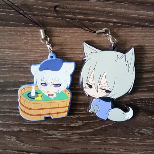 1pcs Kamisama Hajimemashita Love Tomoe Hajimemashita Nanami Momozono Cute Version Soft Rubber keychain Strap Phone pendant