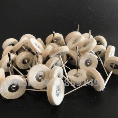 10pcs/bag Dentist Wool Polishing Buffing Wheels Brushes Burs For Rotary Tools Dental Lab