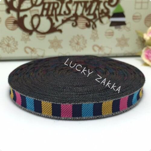 15yard/sets 3/8"10mm 100% polyester Woven Jacquard ribbon Colorful Bracelet accessories lace MZ15072010