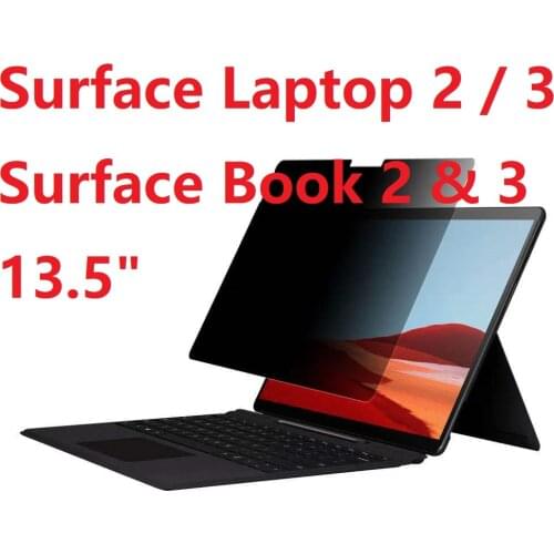Anti Spy 13.5" For Microsoft Surface Book 3 Laptop 2 Tempered Glass Privacy HD Film Screen Protector
