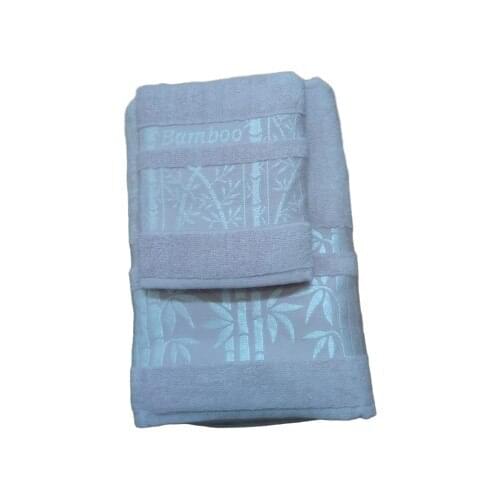 Bamboo Bamboo Bathroom and Head Towel 2'li Set