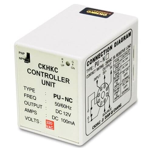 1PC Controller Unit 100mA 8Pin LED Indicator PU-ND PU-NC Power Supply PNP/NPN AC 250V 5A Resistive Load DIN Rail 50/60Hz SPDT