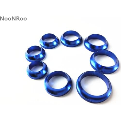 6 colors Gear Decorative ring Trim ring for fishing rod winding check DIY Fishing Rod aluminum Repair components