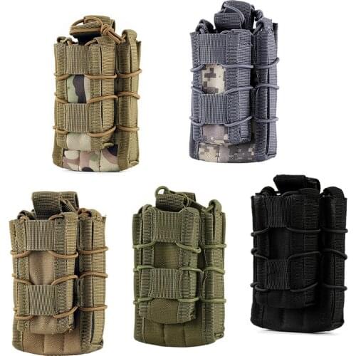 FIRECLUB Tactical Modular Rifle Pistol Magazine Pouch MOLLE Military Airsoft Ammo Pocket Mag Carrier Case Hunting Accessories