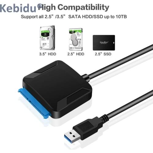 SATA USB3.0 Adapter Cable Converter 22 pin USB 3.0 to SATA Cable For 2.5 inch 3.5 inch HDD SSD Hard Disk