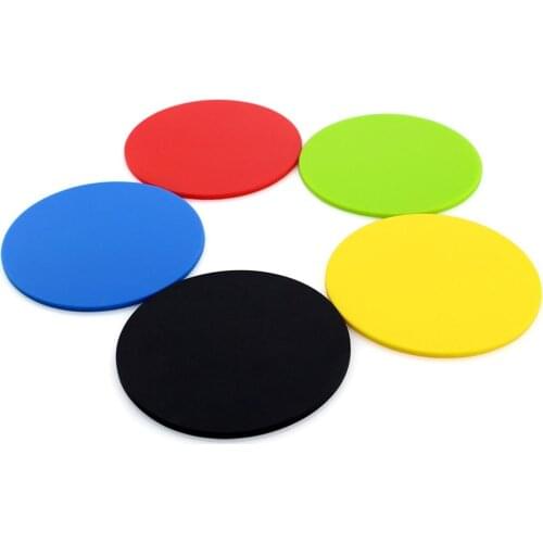 Round Heat Resistant Silicone Mat Drink Cup Coasters Non-slip Pot Holder Table Placemat Kitchen Accessories Onderzetters