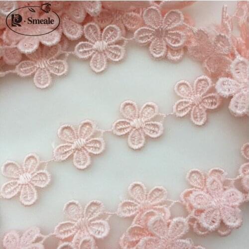 14Yards / Lot Width 2cm Embroidered Lace trim, DIY Handmade Materials Lace Trim Free Shipping RS1795