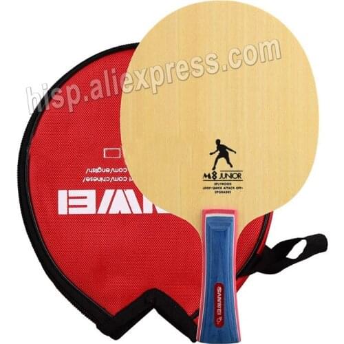 SANWEI M8 Table Tennis Blade (5 Ply Wood, Free Round Bag & Edge Tape) SANWEI Racket Ping Pong Bat