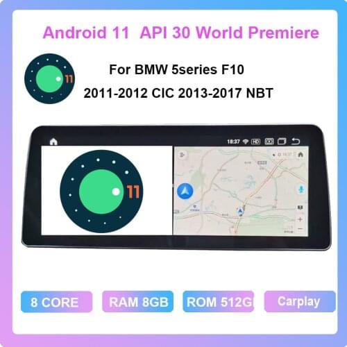 12.3'' Android 11 8-core 6G+128G GPS Navigation Multimedia player car radio For BMW 5 series F10 2011-2017 Standing style