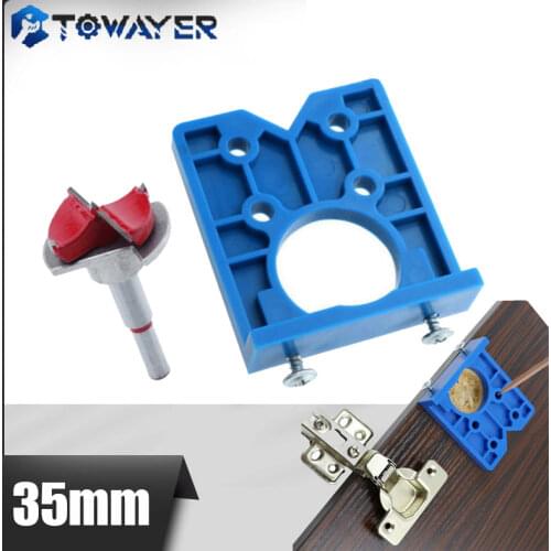 35mm Hinge Drilling Woodworking Tools Concealed Guide Hinge Hole drill bit Guide Locator Hole Opener Door Cabinet Accessories