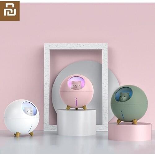 New Planet cat night light USB humidifier Fogger Diffuser Home office desktop silent spray moisturizing gift
