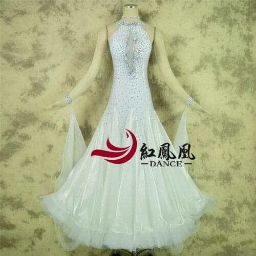 2018 new Modern dance dress women ballroom dance competition dress waltz dance dress adult female dance big swing dress