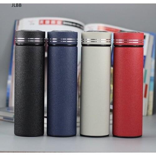 NEW 500ML Thermos mug Tea Vacuum Flask With Filter Stainless Steel 304 Thermal Cup Coffee Mug Water Bottle Office Business